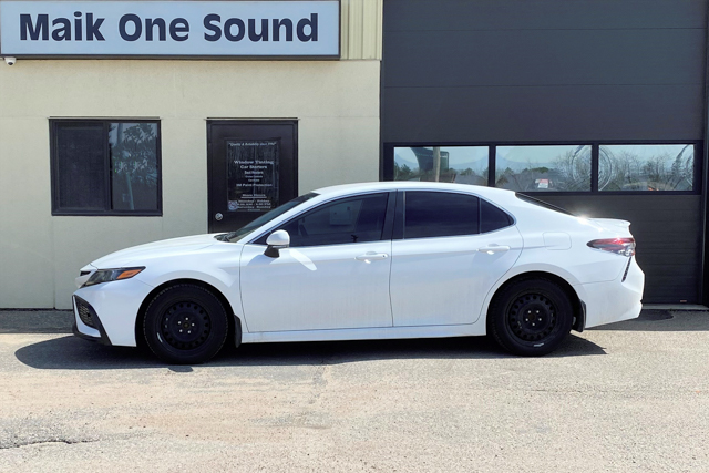 Toyota 2023 Camry with professional window tint in North Bay